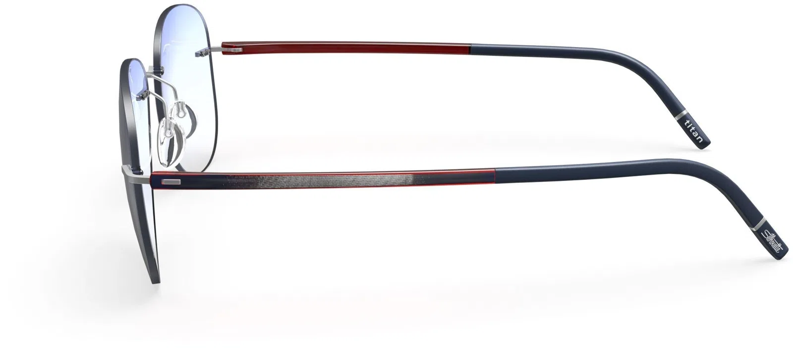 Silhouette The Wave Color Groove Demo Rimless 5567 Eyeglasses - view 98